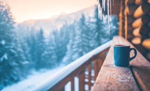 guten Morgen Kaffee Winter