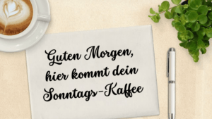 Guten Morgen, hier kommt dein Sonntags-Kaffee